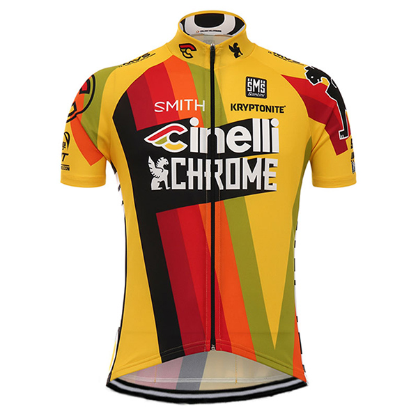 2017 Maglia Cinelli Chrome Training giallo - Clicca l'immagine per chiudere